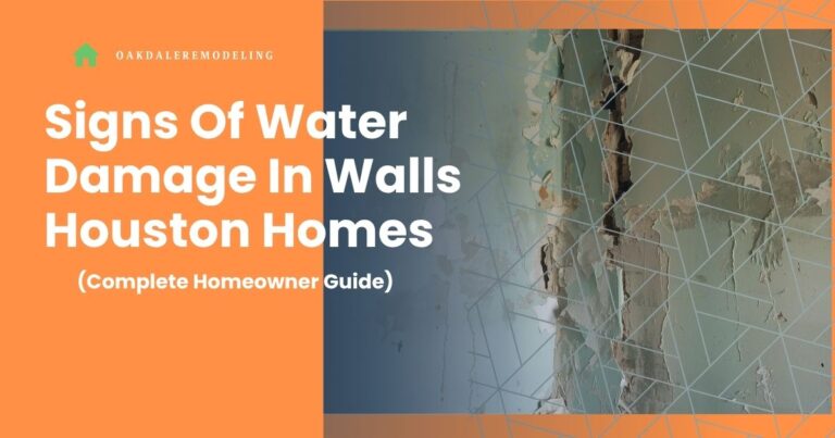 Signs Of Water Damage In Walls Houston Homes (2026 Guide)