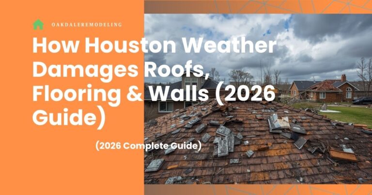 How Houston Weather Damages Roofs, Flooring & Walls (2026 Guide)